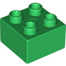 LEGO Duplo Vert Duplo Brique 2 x 2 (3437 / 89461)