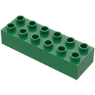 LEGO Duplo Green Duplo Brick 2 x 6 (2300)