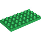 LEGO Duplo Green Plate 4 x 8 (4672 / 10199)