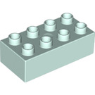 LEGO Duplo Aqua clair Brique 2 x 4 (3011 / 31459)