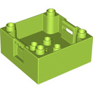 LEGO Duplo Chaux Boîte avec Manipuler 4 x 4 x 1.5 (18016 / 47423)