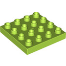 LEGO Duplo Lime Plate 4 x 4 (14721)