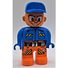 LEGO Duplo Male Action Wheeler with Blue Top and Pen Duplo Figure