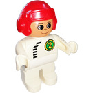 LEGO Duplo Male Racing Driver No.2 Duplo Figure