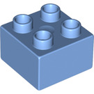 LEGO Duplo Bleu moyen Brique 2 x 2 (3437 / 89461)