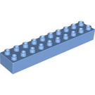 LEGO Duplo Bleu moyen Duplo Brique 2 x 10 (2291)