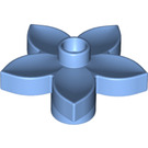 LEGO Duplo Mittelblau Blume mit 5 Angular Blütenblätter (6510 / 52639)