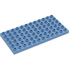 LEGO Duplo Mittelblau Platte 6 x 12 (4196 / 18921)