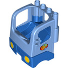 LEGO Duplo Bleu moyen Truck Cab avec Parcel logo (48124)