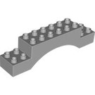 LEGO Duplo Medium Steengrijs Boog Steen 2 x 10 x 2 (51704 / 51913)