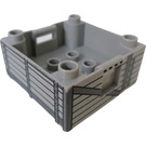 LEGO Duplo Mittleres Steingrau Box mit Griff 4 x 4 x 1.5 mit Grey Kiste (47423)