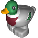 LEGO Duplo Mittleres Steingrau Duck - Male (19013)