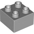 LEGO Duplo Gris pierre moyen Brique 2 x 2 (3437 / 89461)