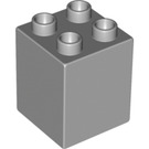 LEGO Duplo Gris pierre moyen Duplo Brique 2 x 2 x 2 (31110)