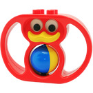 LEGO Duplo Red Duck Rattle with Handles