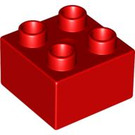 LEGO Duplo rouge Brique 2 x 2 (3437 / 89461)