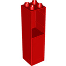 LEGO Duplo rouge Column 2 x 2 x 6 (6462)