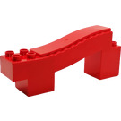 LEGO Duplo rouge Duplo Rise avec Bump 2 x 7 x 3 (31206)