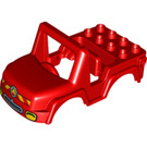 LEGO Duplo rouge Off Road Véhicule Haut avec Feu logo (21107)