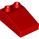 LEGO Duplo rouge Pente 2 x 3 22° (35114)