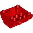 LEGO Duplo Red Tank Bottom 4 x 4 x 1.5 (59559)