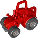 LEGO Duplo Red Tractor 6 x 10 x 5 with shaft Ø9.41 (87971)