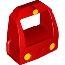 LEGO Duplo rouge Train Moteur De Affronter 4 x 2 x 3 1/2 avec Trois Jaune Headlights (12015 / 52416)