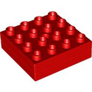 LEGO Duplo rouge Turn Table 4 x 4 x 1 Assembly (60268)