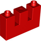 LEGO Duplo rouge mur 1 x 4 x 2 avec La Flèche Slits (16685)