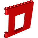 LEGO Duplo rouge mur 1 x 8 x 6,Porte,Droite (51261)