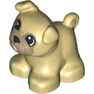 LEGO Duplo bronzer Chien - Pug avec Flesh Affronter (65948)