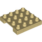 LEGO Duplo bronzer Pallet 4 x 4 x 1/2 (47415 / 98458)