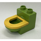 레고 Duplo Toilet with Yellow Seat (4911)