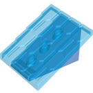 Duplo Bleu foncé transparent Shingled Roof 2 x 4 x 2 (55958 / 73566)