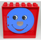 LEGO Duplo Wall 2 x 6 x 5 with Blue Door with Face (31191)