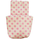 Duplo White Cloth Sleeping Bag with Dark Pink Flowers Pattern