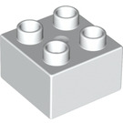 LEGO Duplo blanc Duplo Brique 2 x 2 (3437 / 89461)