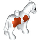 LEGO Duplo blanc Foal avec Grand rouge Spots (75723)