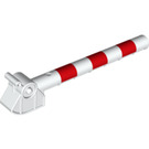 LEGO Duplo blanc Road Barrier avec rouge Rayures (13359 / 14269)