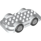 LEGO Duplo Wit Wheelbase met Flywheel 4 x 8 (65567)