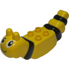 LEGO Duplo Gelb Butterfly Körper mit Schwarz Streifen