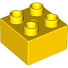 LEGO Duplo Geel Steen 2 x 2 (3437 / 89461)