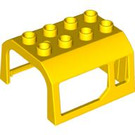 LEGO Duplo Yellow Cabin Upper Part 4 x 4 x 2 (51546)