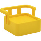 LEGO Duplo Yellow Chair with Back Support non-solid back support