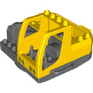 LEGO Duplo Jaune Driver`s Cab 6 x 5 x 4 Assembly (59351)