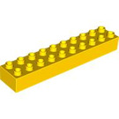 LEGO Duplo Jaune Duplo Brique 2 x 10 (2291)