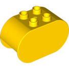LEGO Duplo Jaune Duplo Brique 2 x 4 x 2 avec Arrondi Ends (6448)