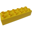 LEGO Duplo Yellow Brick 2 x 6 (2300)