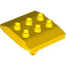 LEGO Duplo Gelb Duplo Roof for Cabin (4543 / 34558)