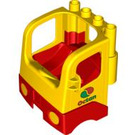 LEGO Duplo Jaune Truck Cab avec Octan logo (48124)